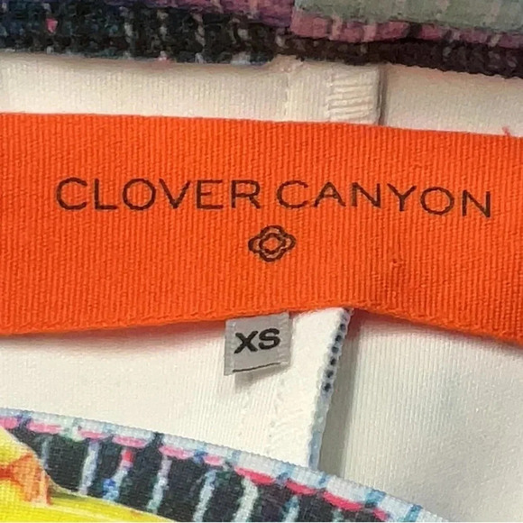 Clover Canyon Vintage Surf Shack Neoprene Bodycon Fitted Mini Skirt Size XS - Picture 7 of 9